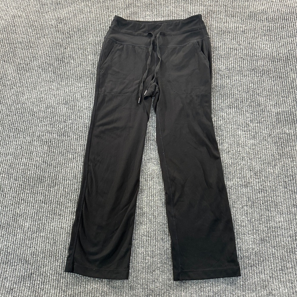 Mondetta Performance Luxury Black Wide Leg Yoga Pants Women Small Drawstring S